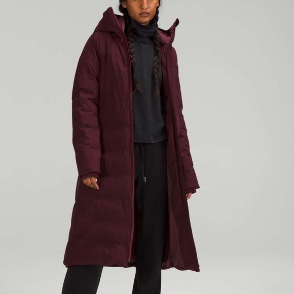 NWOT LULULEMON Sleet Street Long Jacket Cassis Women’s Size 2 - Picture 1 of 16